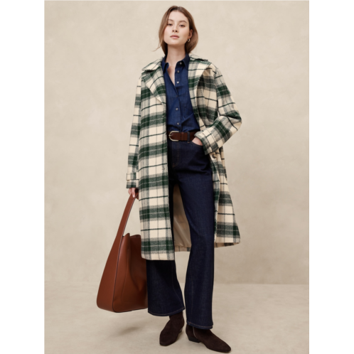 bananarepublic Plaid Coat