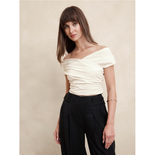 bananarepublic Taffeta Cropped Top