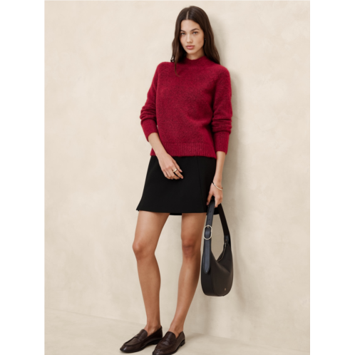 bananarepublic Fuzzy Mock-Neck Sweater