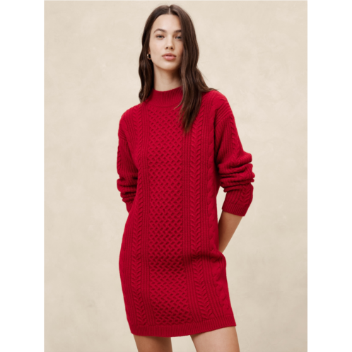 bananarepublic Cable Mini Sweater Dress