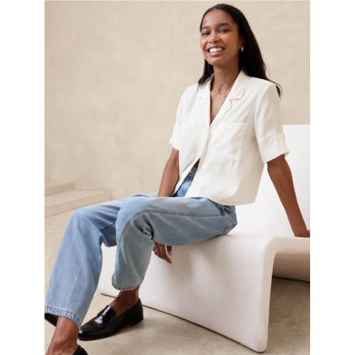 bananarepublic Silky Cropped Shirt