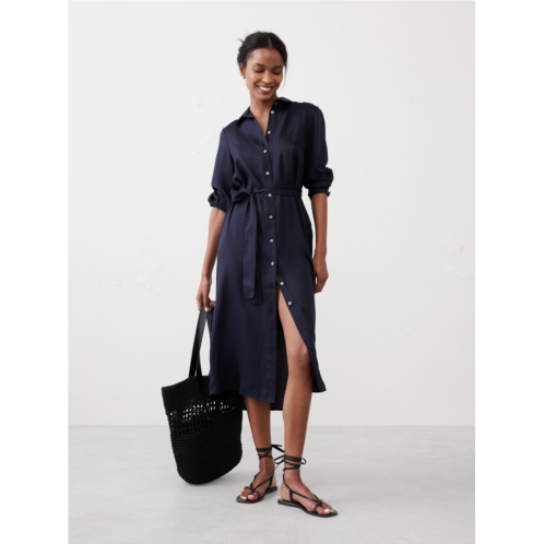 bananarepublic Tie-Waist Midi Shirtdress