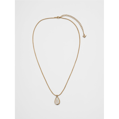 bananarepublic Mother of Pearl Teardrop Necklace