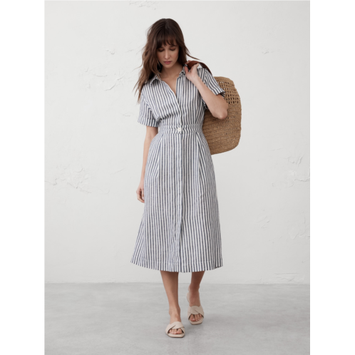 bananarepublic Linen-Blend Midi Shirtdress