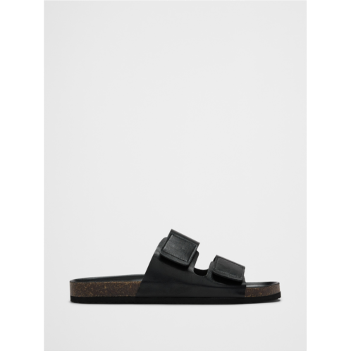 bananarepublic Vegan Leather Double Strap Sandal
