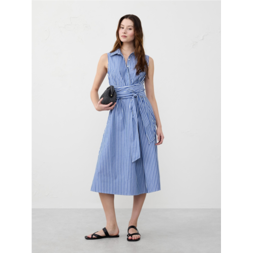 bananarepublic Poplin Cross-Waist Midi Dress