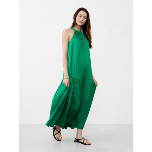 bananarepublic Gathered Halter Maxi Dress