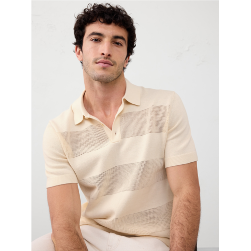 bananarepublic Mesh Striped Polo