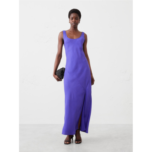 bananarepublic Silky Twill Slit Maxi Dress