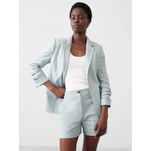 bananarepublic Linen-Blend Herringbone Hayden Blazer