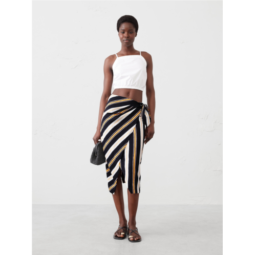 bananarepublic Faux-Wrap Midi Skirt
