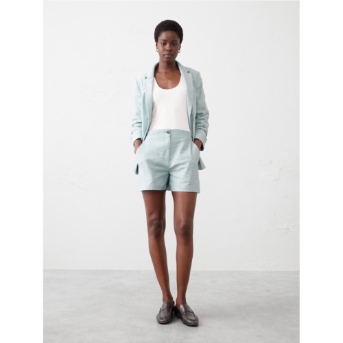 bananarepublic Linen-Blend Herringbone E-Waist Short