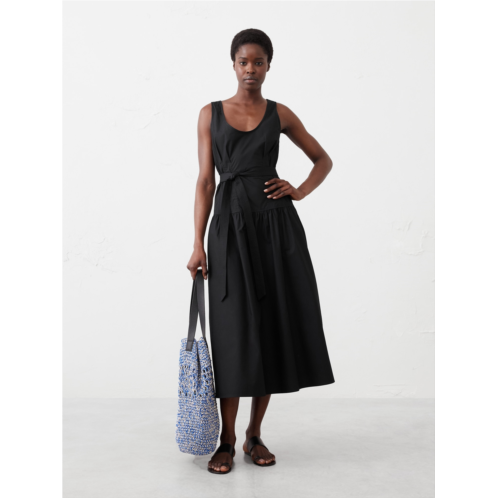 bananarepublic Poplin Corset Waist Midi Dress