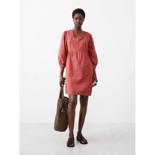 bananarepublic Puff-Sleeve Peplum Mini Shift