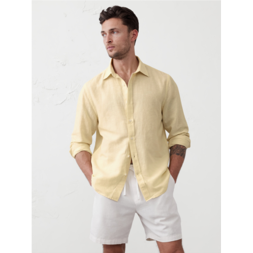 bananarepublic Slim Linen-Blend Shirt