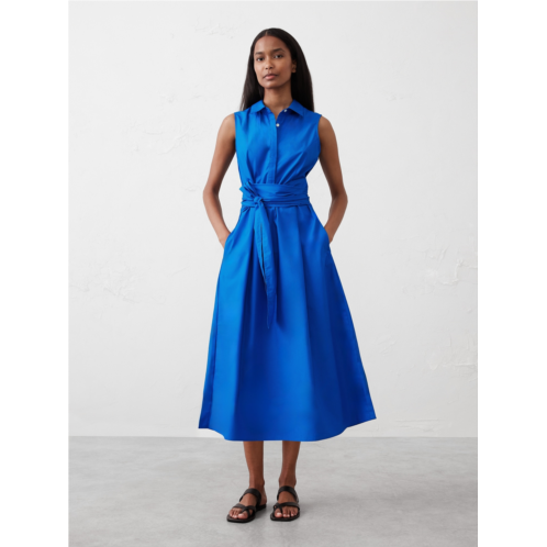 bananarepublic Poplin Cross-Waist Midi Dress