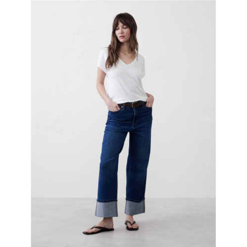 bananarepublic Linen-Blend Top