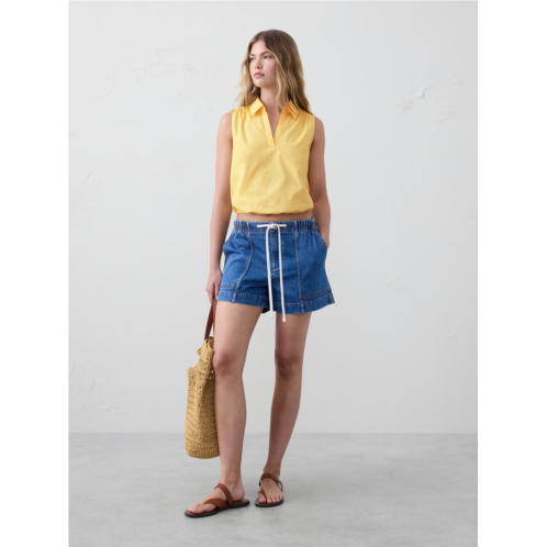 bananarepublic Poplin Collared Top