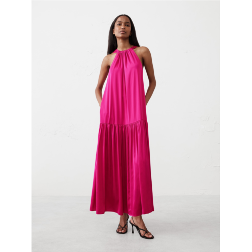 bananarepublic Gathered Halter Maxi Dress