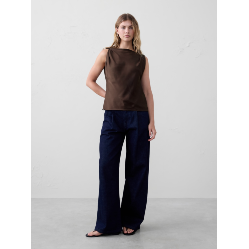 bananarepublic Ruched-Shoulder Top