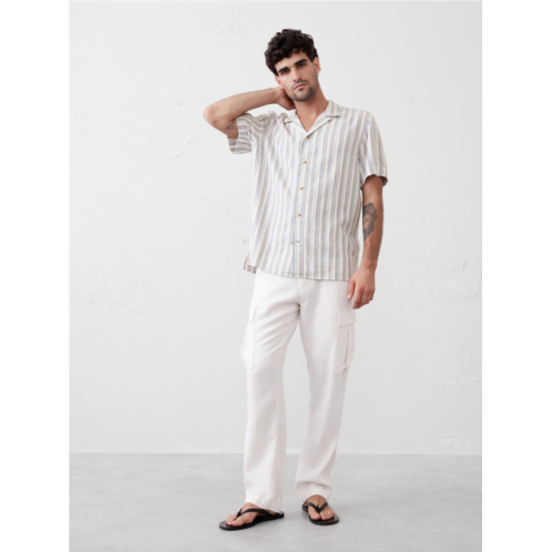 bananarepublic Standard Fit Textured Resort Shirt