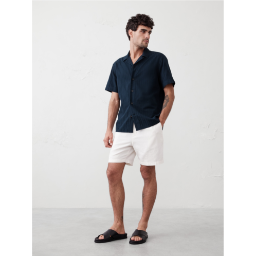 bananarepublic Standard Fit Textured Resort Shirt