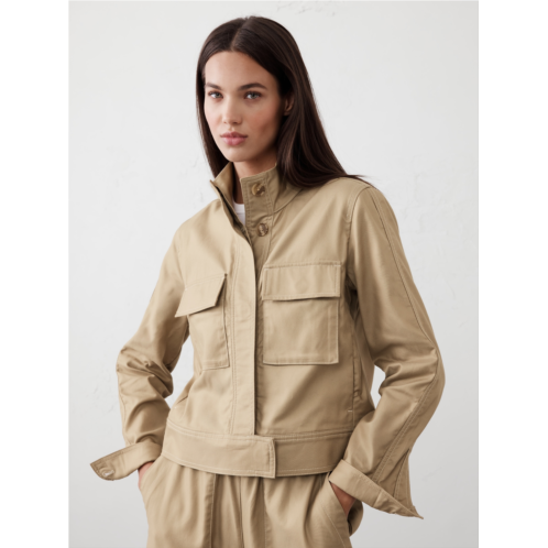 bananarepublic Twill Cropped Jacket