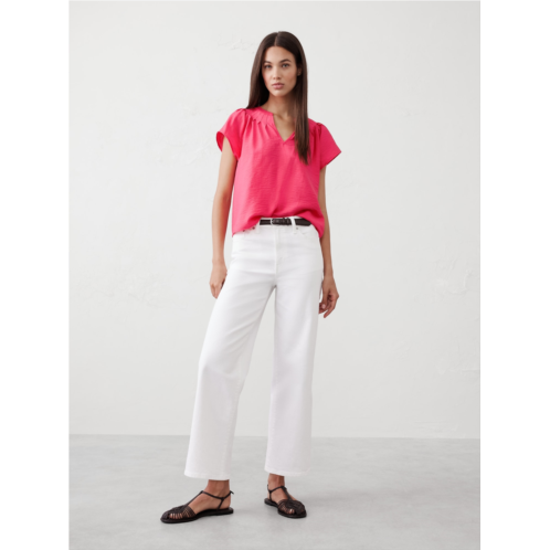 bananarepublic Stitched Pleat-Neck Top