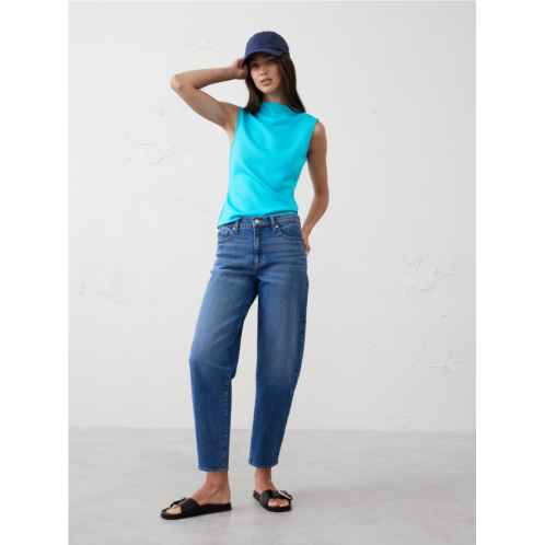 bananarepublic Soft Touch Scuba Slash-Neck Tank
