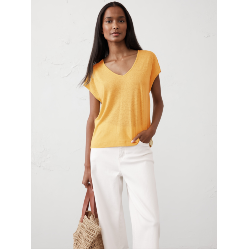 bananarepublic Linen-Blend Top