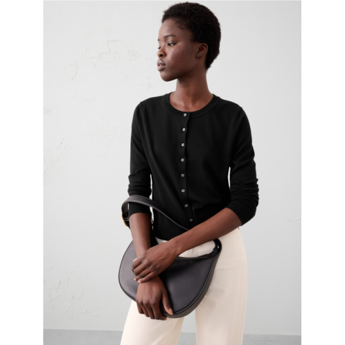bananarepublic Forever Crew-Neck Cardigan Sweater
