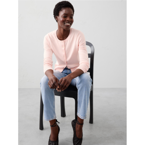 bananarepublic Forever Crew-Neck Cardigan Sweater