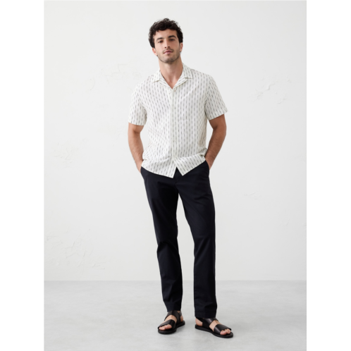 bananarepublic Standard Fit Linen-Blend Resort Shirt