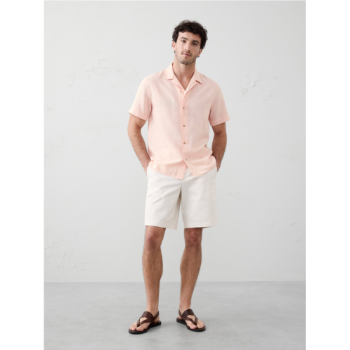 bananarepublic Standard Fit Linen-Blend Resort Shirt