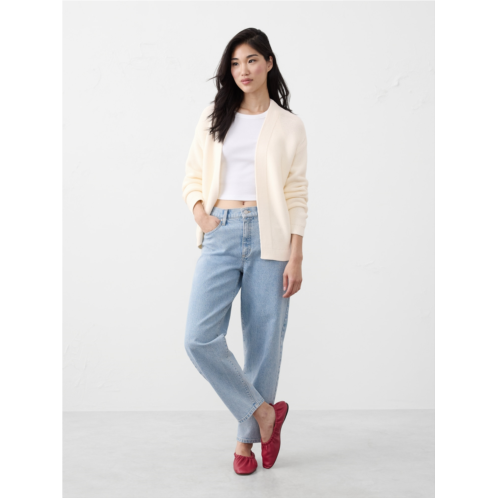 bananarepublic Textured Open-Front Cardigan Sweater