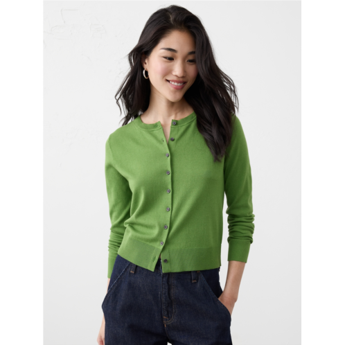 bananarepublic Forever Crew-Neck Cardigan Sweater