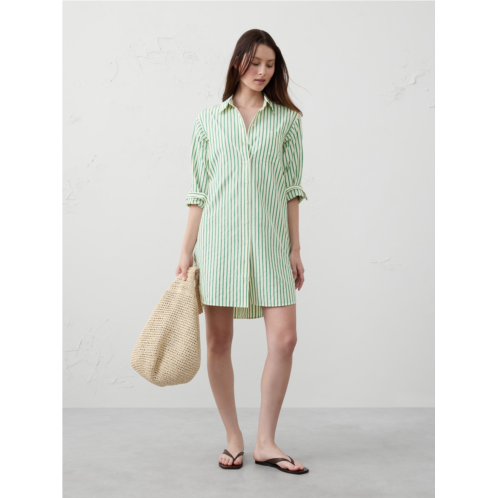 bananarepublic Seersucker Mini Shirtdress