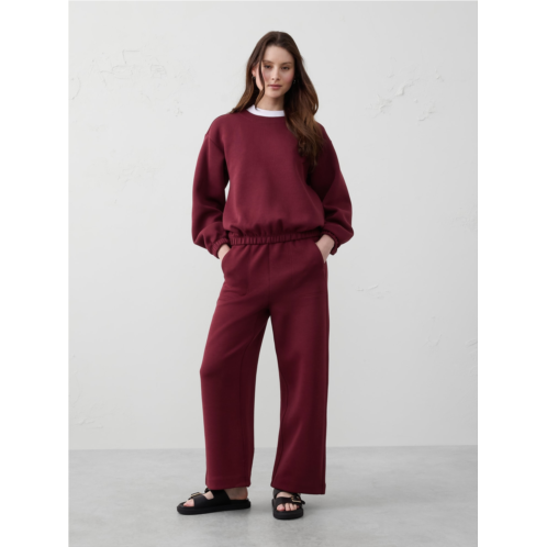bananarepublic Wide-Leg High-Rise Scuba Pant