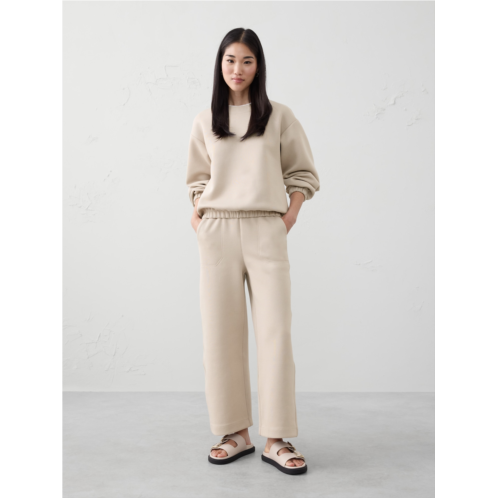 bananarepublic Wide-Leg High-Rise Scuba Pant