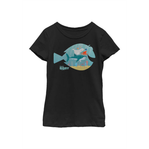 Disney  Girls 7-16 Dory Silhouette Graphic T-Shirt