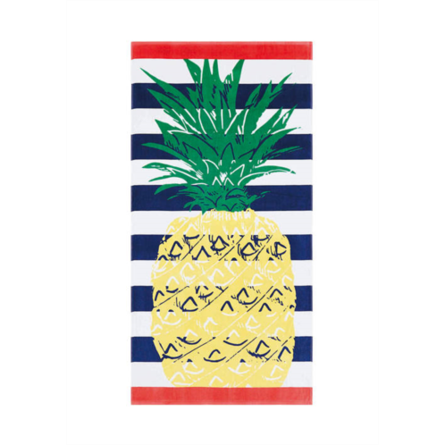 Crown & Ivy  Pineapple Striped Beach Towel