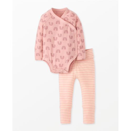 2-Piece Baby Layette Print Wiggle Set in HannaSoft | Hanna Andersson