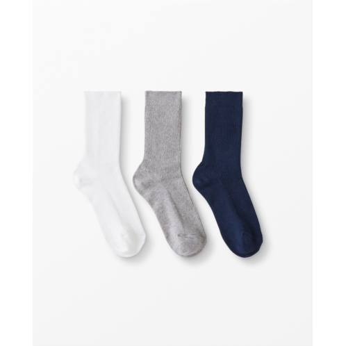 Bright Basics Ribbed Socks 3-Pack | Hanna Andersson