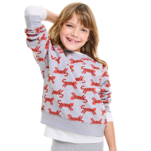 Bright Kids Basics Print Sweatshirt | Hanna Andersson