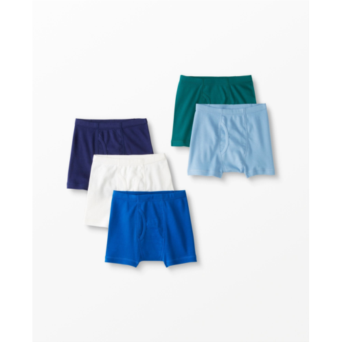 5-Pack Organic Cotton Boxer Briefs | Hanna Andersson