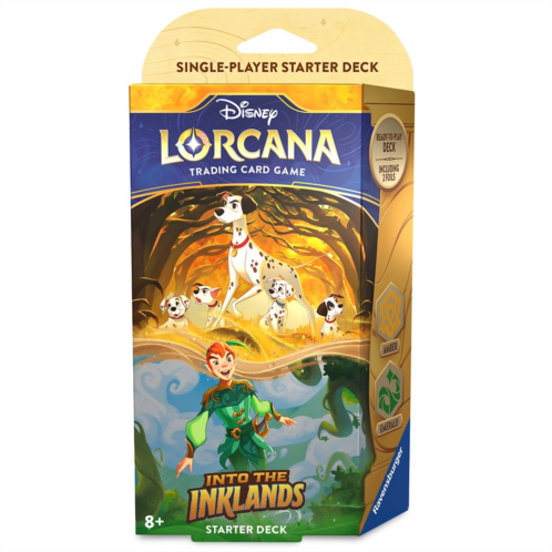 Disney Lorcana Trading Card Game by Ravensburger Into the Inklands Starter Deck 101 Dalmatians and Peter Pan