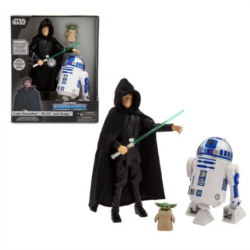 Disney Luke Skywalker, R2-D2 and Grogu Talking Action Figure Set Star Wars Power Force 10 H