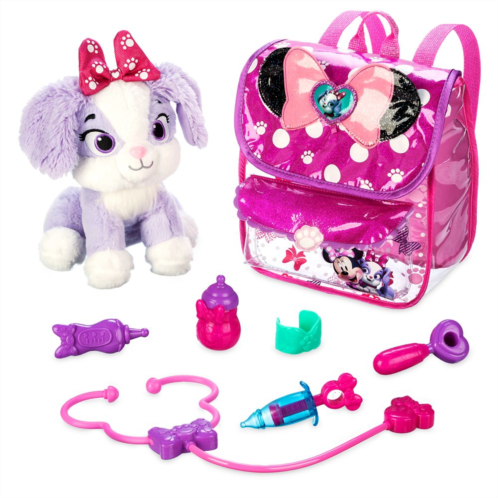 Minnie Mouse On-the-Go Pet Vet Backpack with Cream Puff Plush Play Set Disney Junior
