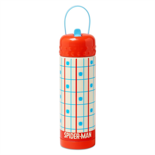 Disney Spider-Man Stainless Steel Water Bottle with Built-In Straw