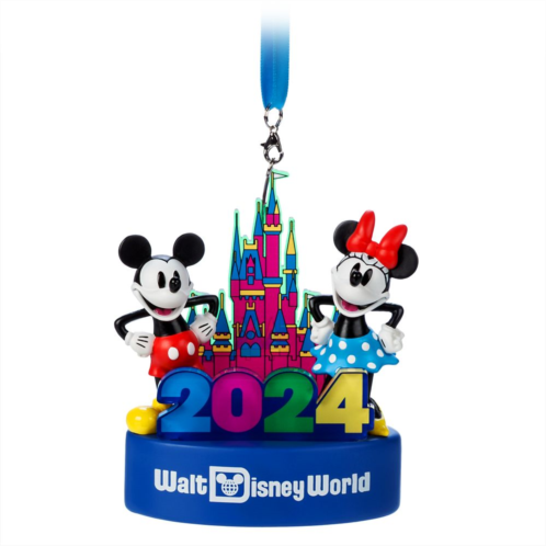 Mickey and Minnie Mouse Light-Up Figural Ornament Walt Disney World 2024